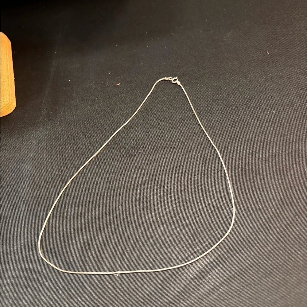 Sleek Sterling Silver Snake Chain Necklace - Picture 3 of 12